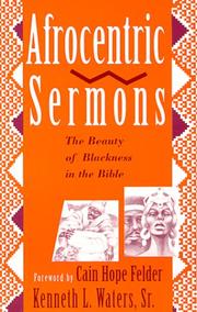 Cover of: Afrocentric sermons by Kenneth L. Waters