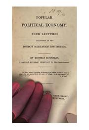 Cover of: Popular political economy, 4 lects