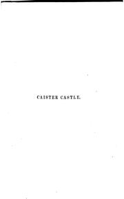 Cover of: Sketch of the history of Caister castle by Dawson Turner