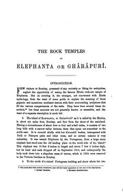 Cover of: The rock-temples of Elephanta or Ghârâpurî by James Burgess