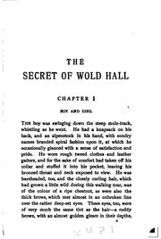 Cover of: The Secret of Wold Hall