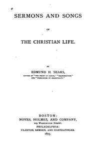 Cover of: Sermons and Songs of the Christian Life