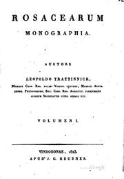 Cover of: Rosacearum monographia