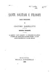 Cover of: Santi: solitari e filosofi