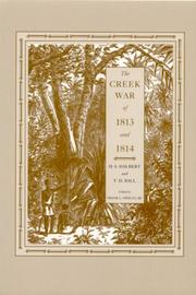 Cover of: The Creek War of 1813 and 1815 [i.e. 1814]