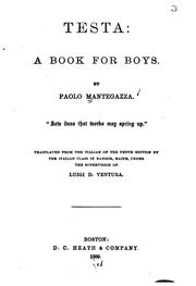 Cover of: Testa: A Book for Boys;