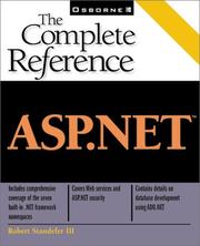 Cover of: ASP.NET: the complete reference