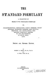Cover of: The Standard formulary by Albert Ethelbert Ebert