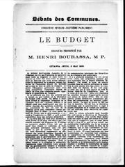 Cover of: Le budget