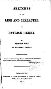 Cover of: Sketches of the Life and Character of Patrick Henry