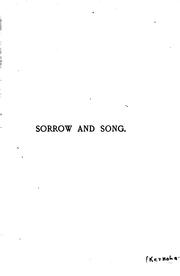 Cover of: Sorrow and Song by Coulson Kernahan