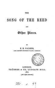 Cover of: The song of the reed, and other pieces