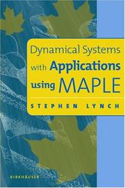 Cover of: Dynamical Systems with Applications using Maple