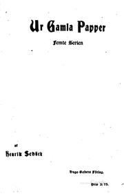 Cover of: Ur gamla papper: populära kulturhistoriska uppsatser