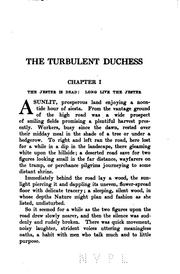 Cover of: The Turbulent Duchess