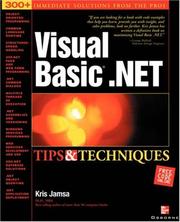 Visual Basic .Net : tips & techniques