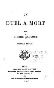 Cover of: Un duel à mort
