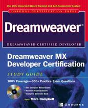 Cover of: Dreamweaver MX developer certification: study guide