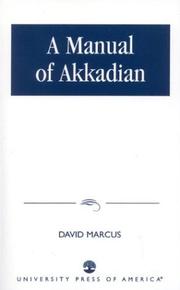 Cover of: A manual of Akkadian