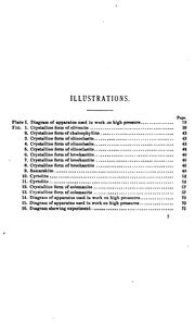 Cover of: Report of Work Done in the Division of Chemistry and Physics, Mainly During the Fiscal Years ...