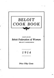 Beloit Cook Book by Wis Beloit Federation of Women (Beloit
