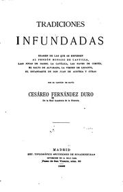 Cover of: Tradiciones infundadas