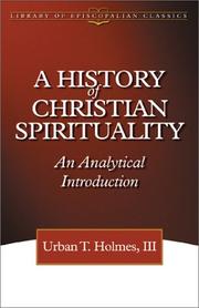 Cover of: A history of Christian spirituality: an analytical introduction