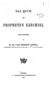 Cover of: Das Buch des Propheten Ezechiel