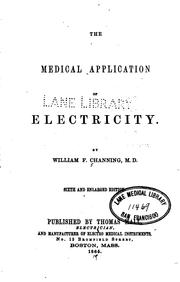 Cover of: The Medical application of electricity
