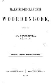 Cover of: Maleisch-hollandsch woordenboek by 