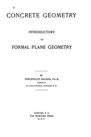 Cover of: Concrete Geometry: Introductory to Formal Plane Geometry