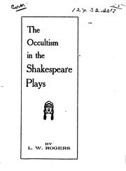 Cover of: The Occultism in the Shakespeare Plays