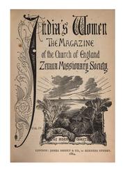 Cover of: India's Women: the magazine of the Church of England Zenana Missionary Society