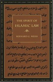 Cover of: The Spirit of Islamic Law (The Spirit of the Laws) (The Spirit of the Laws)
