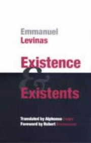 Existence and existents by Emmanuel Levinas