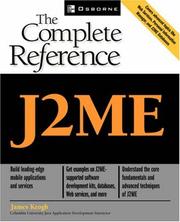 Cover of: J2ME: The Complete Reference