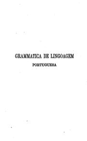 Cover of: Grammatica de linguagem portugueza