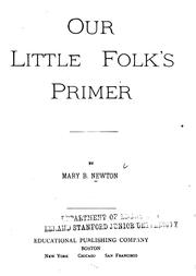 Cover of: Our Little Folk's Primer