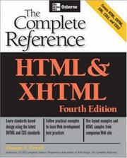 Cover of: HTML & XHTML: the complete reference