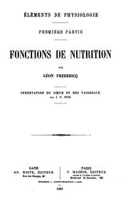 Éléments de physiologie humaine v. 1-2 by Léon Frédericq