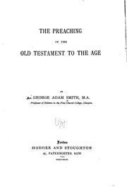 Cover of: The Preaching of the Old Testament to the Age