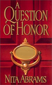 Cover of: A question of honor by Nita Abrams