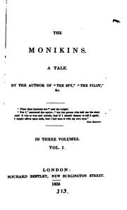 Cover of: The monikins, by the author of 'The spy' &c