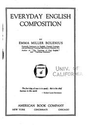 Cover of: Everyday English Composition