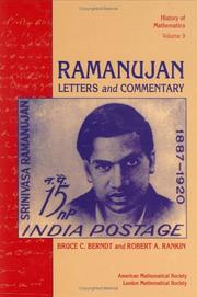 Ramanujan by Srinivasa Ramanujan Aiyangar