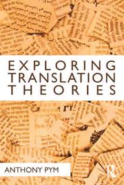 Exploring translation theories by Anthony Pym