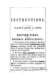 Cover of: Instructions for the Running of Trains, Etc. on the Erie Railway: To Go Into Effect on Wednesday ...