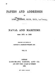 Cover of: Papers and Addresses, Naval and Maritime, from 1872 to 1893