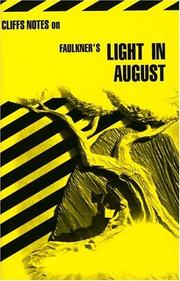 Cover of: Light in August