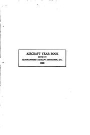 Cover of: Aircraft Year Book |